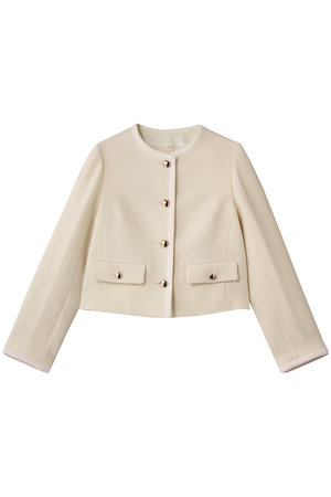 アナイ/ANAYIのウールプリペラノーカラージャケット(110800/110801)