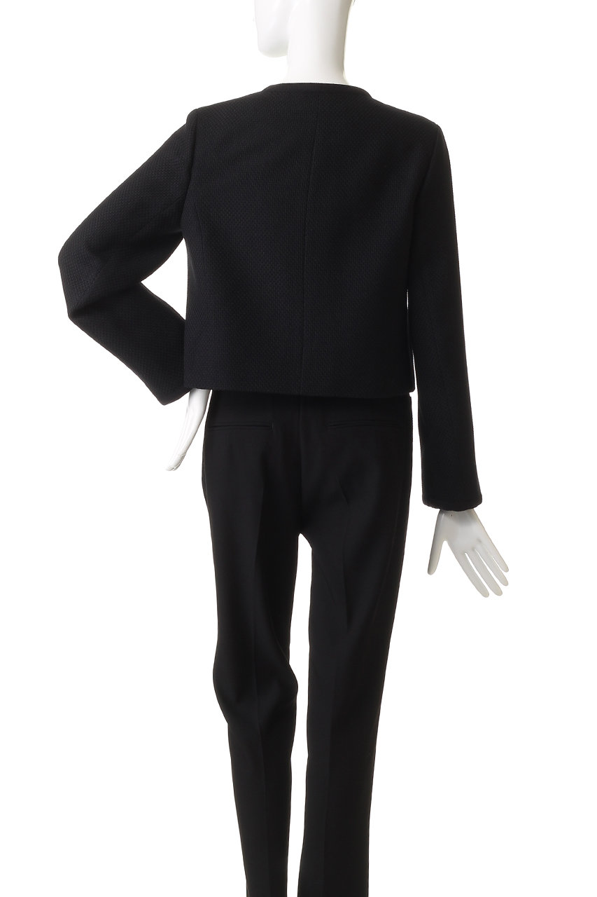 ANAYI(アナイ)｜ウールプリペラノーカラージャケット/オフホワイト の