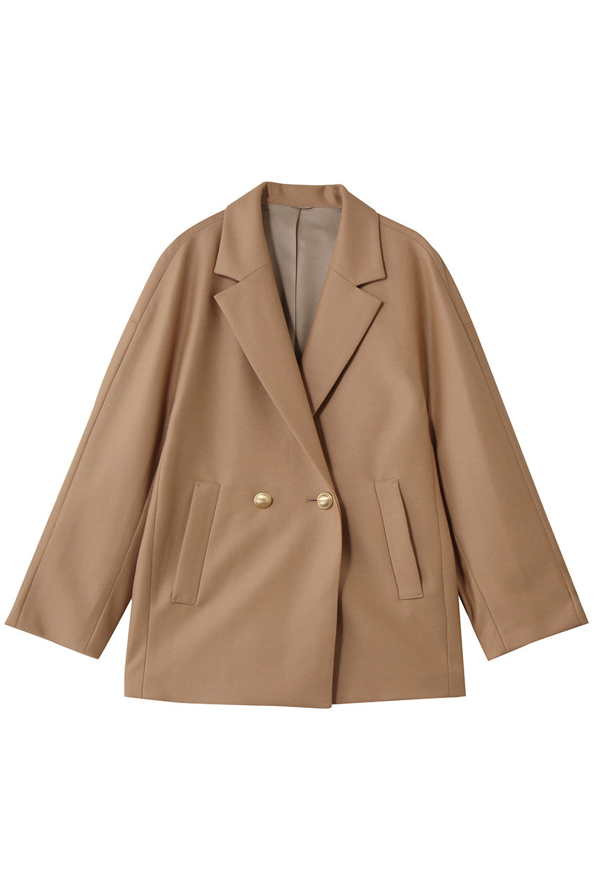 ANAYI ウールジャージードロップジャケット (キャメル, 38) アナイ ELLE SHOP ANAYI ウールジャージードロップジャケット (キャメル, 38) アナイ ELLE SHOP