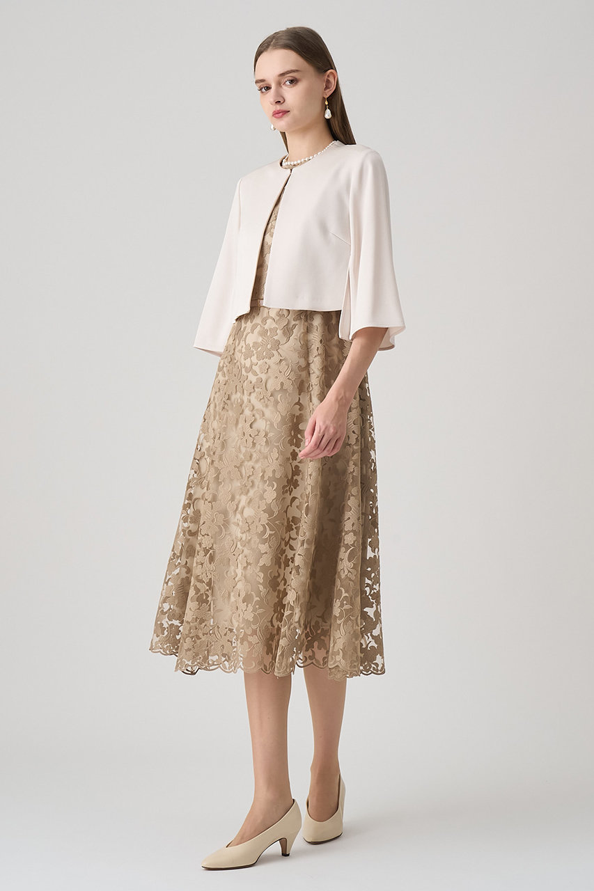 ANAYI(アナイ)｜トリアセサテンボレロジャケット/アイボリー の通販