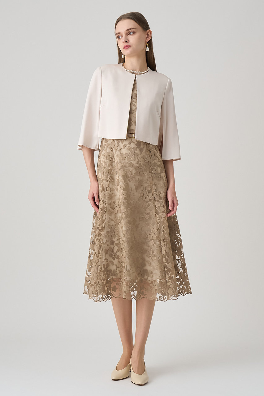 ANAYI(アナイ)｜トリアセサテンボレロジャケット/アイボリー の通販