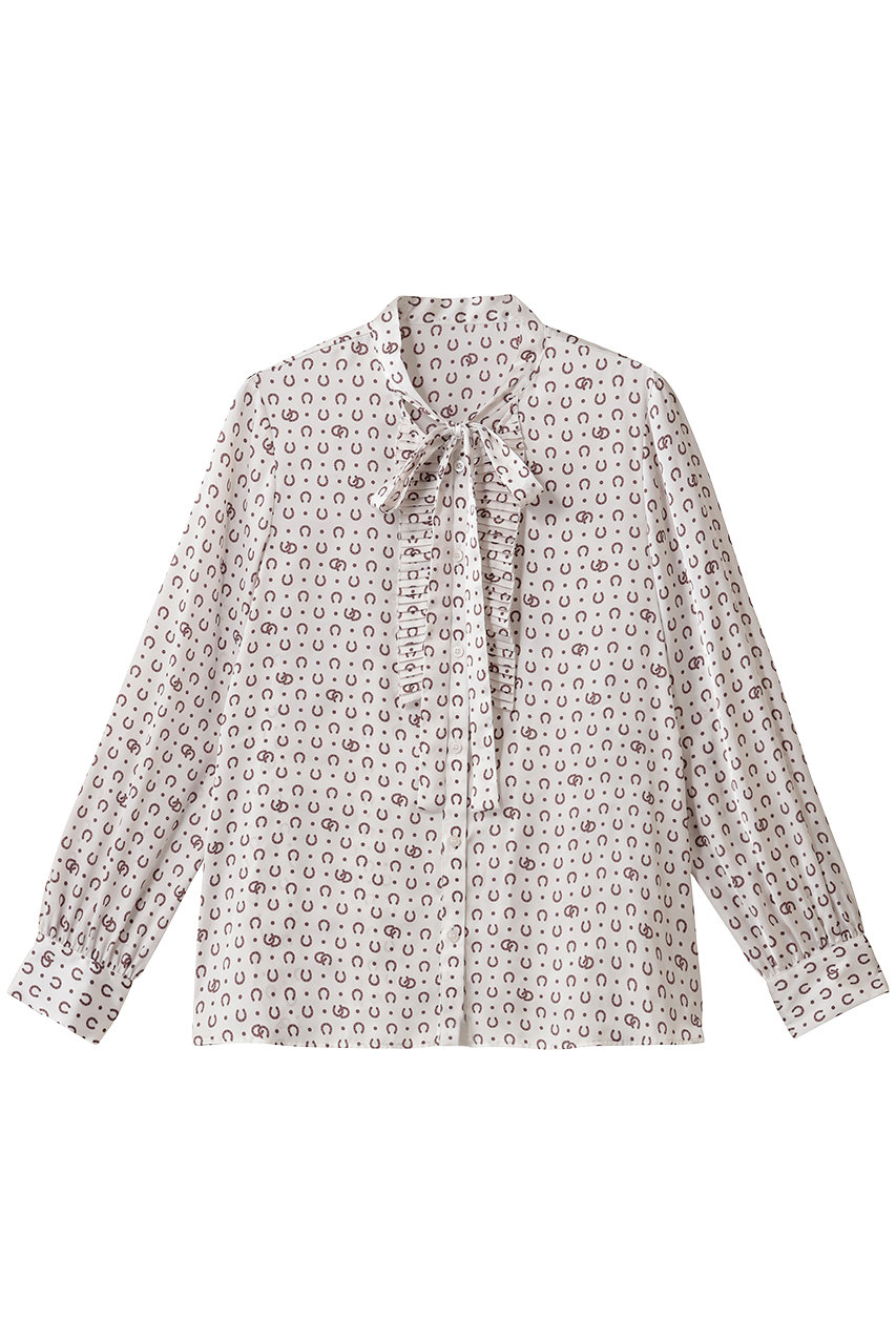 アナイ/ANAYIのホースシューＰＴプリーツタイブラウス(オフホワイト/10252713600-95-380)