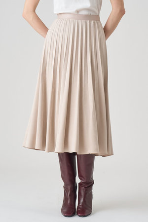 アナイ/ANAYIのフェイクスエードプリーツスカート(110700/110703)