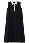 シフォンコンビ配色カラーワンピース アナイ/ANAYI ブラック