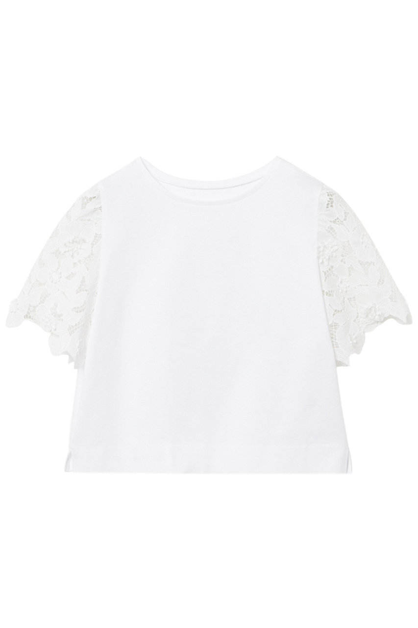 アナイ/ANAYIのコンパクトポンチスカラップ袖 プルオーバー(ホワイト/10252815170-81-380)