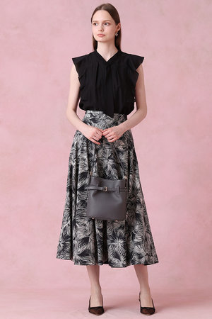 アナイ/ANAYIのブラッシュフラワープリントフレア スカート(110700/110703)