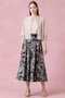 ブラッシュフラワープリントフレア スカート アナイ/ANAYI