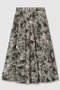 ブラッシュフラワープリントフレア スカート アナイ/ANAYI