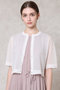 ハーフスリーブシアークルー カーディガン アナイ/ANAYI