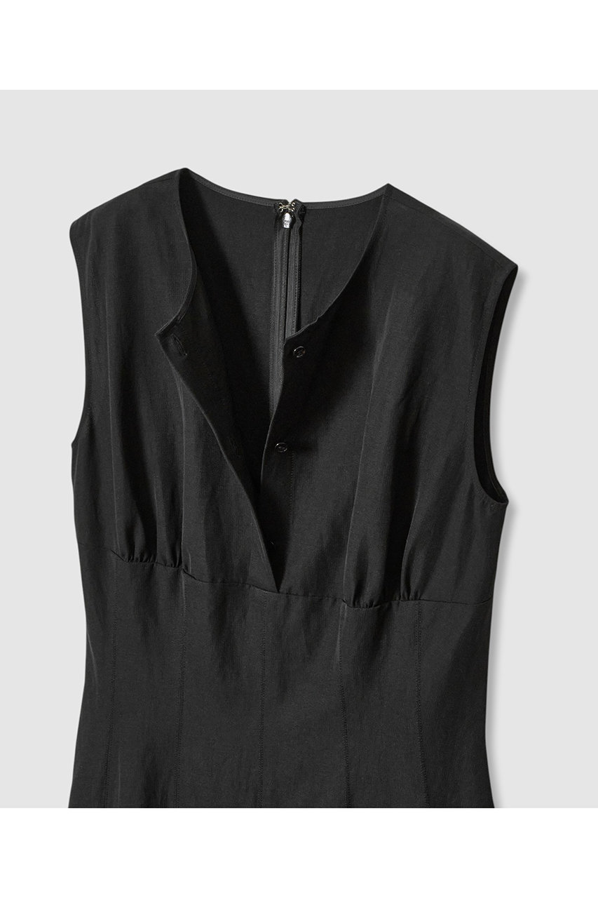 【ANAYI】ノースリーブワンピース(絹素材) ANAYI】ノースリーブワンピース(絹素材) ANAYI デニムライク