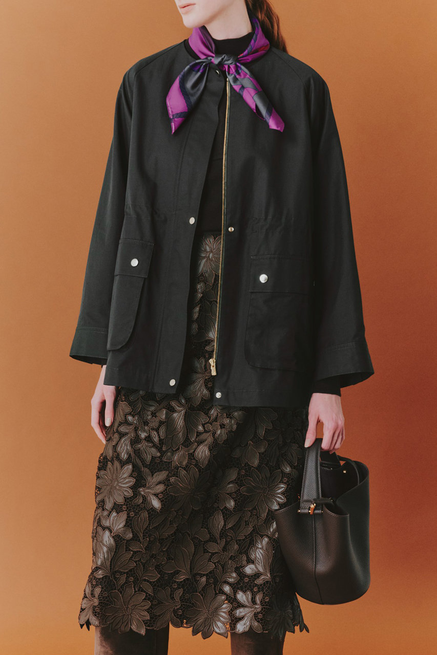 ANAYI(アナイ)｜コットンナイロンギャバ2WAYコート/カーキ の通販