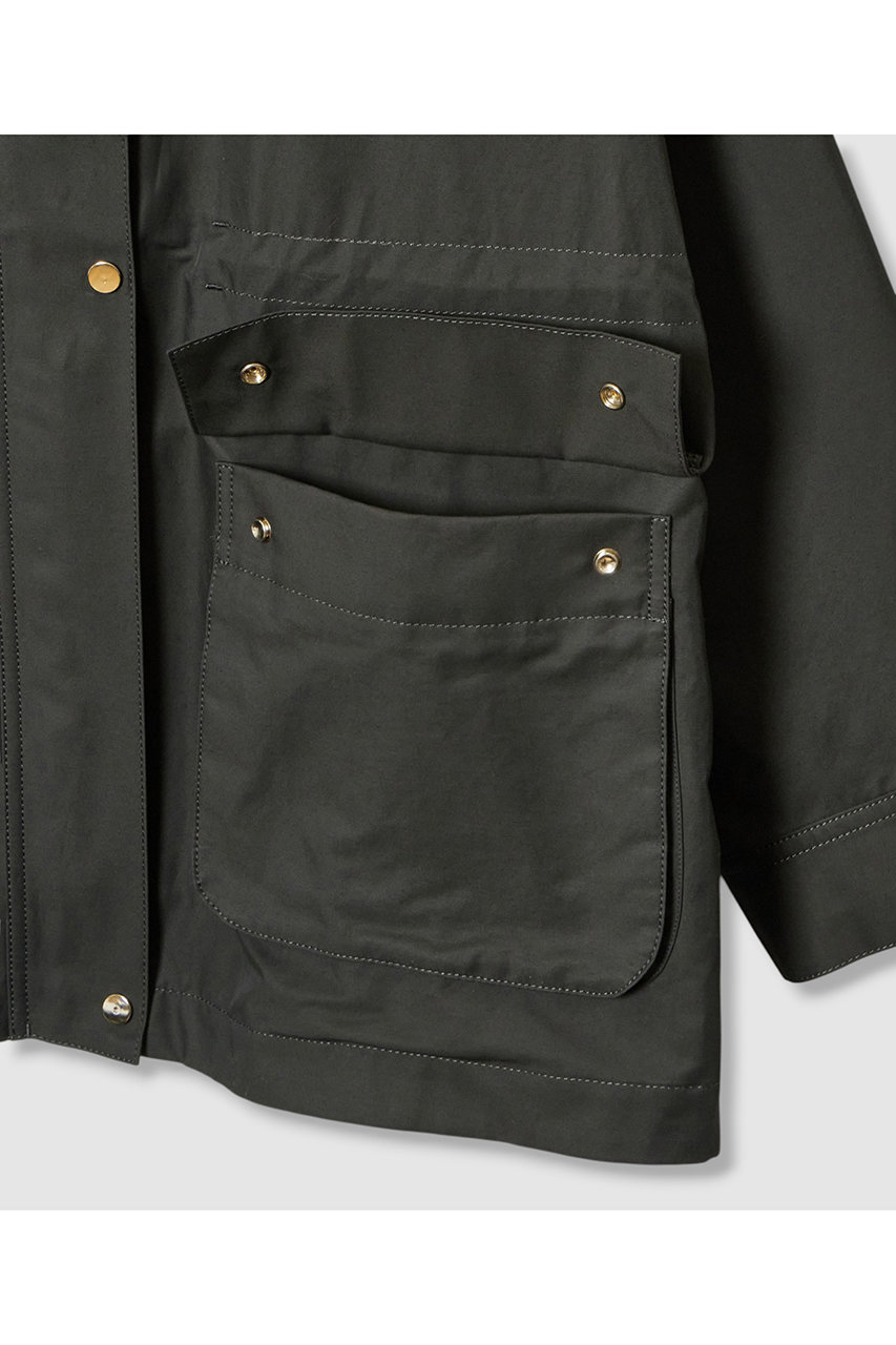 ANAYI(アナイ)｜コットンナイロンギャバ2WAYコート/カーキ の通販