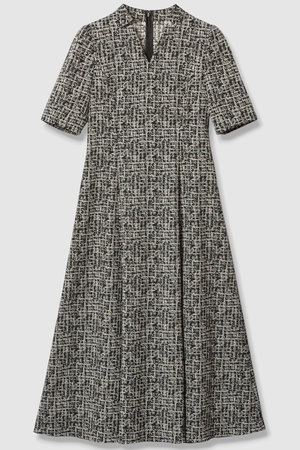 アナイ/ANAYIのツイーディージャガードキーホールネック ワンピース(110500/110503)