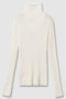 シアーウールハイネック プルオーバー アナイ/ANAYI オフホワイト