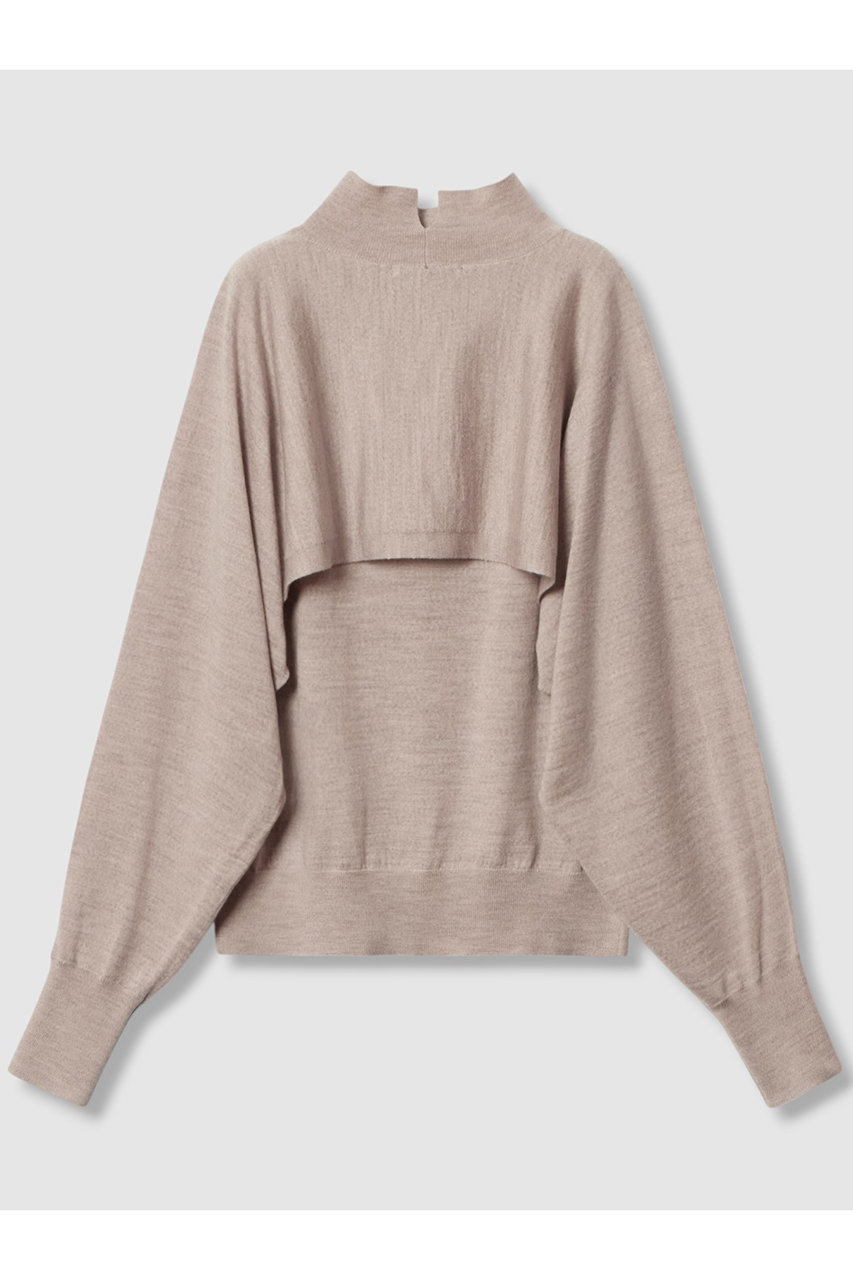 ANAYI(アナイ)｜エキストラファインメリノアンサンブルニット/ベージュ