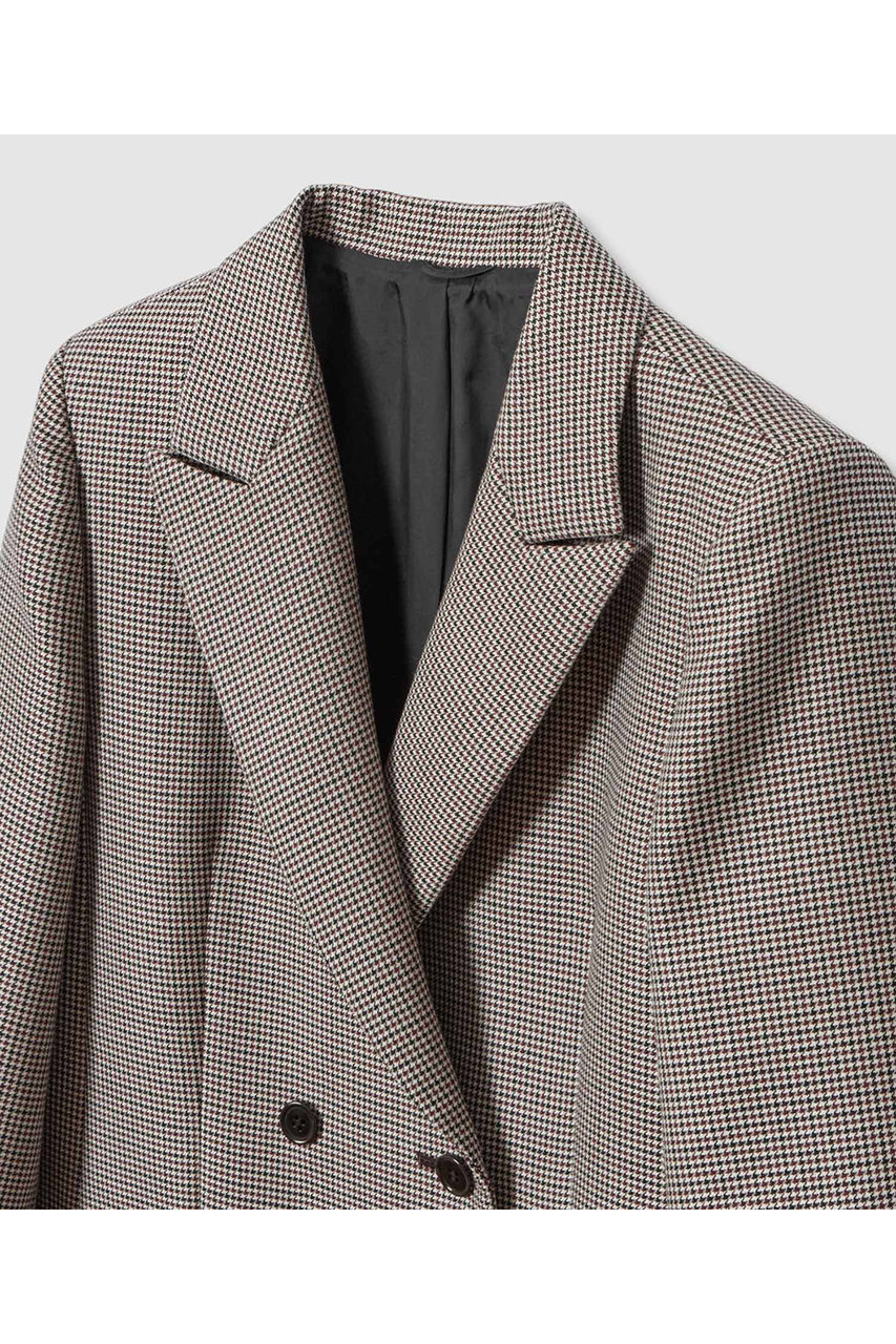 ANAYI(アナイ)｜ダブルクロスピークドジャケット/レッド系 の通販