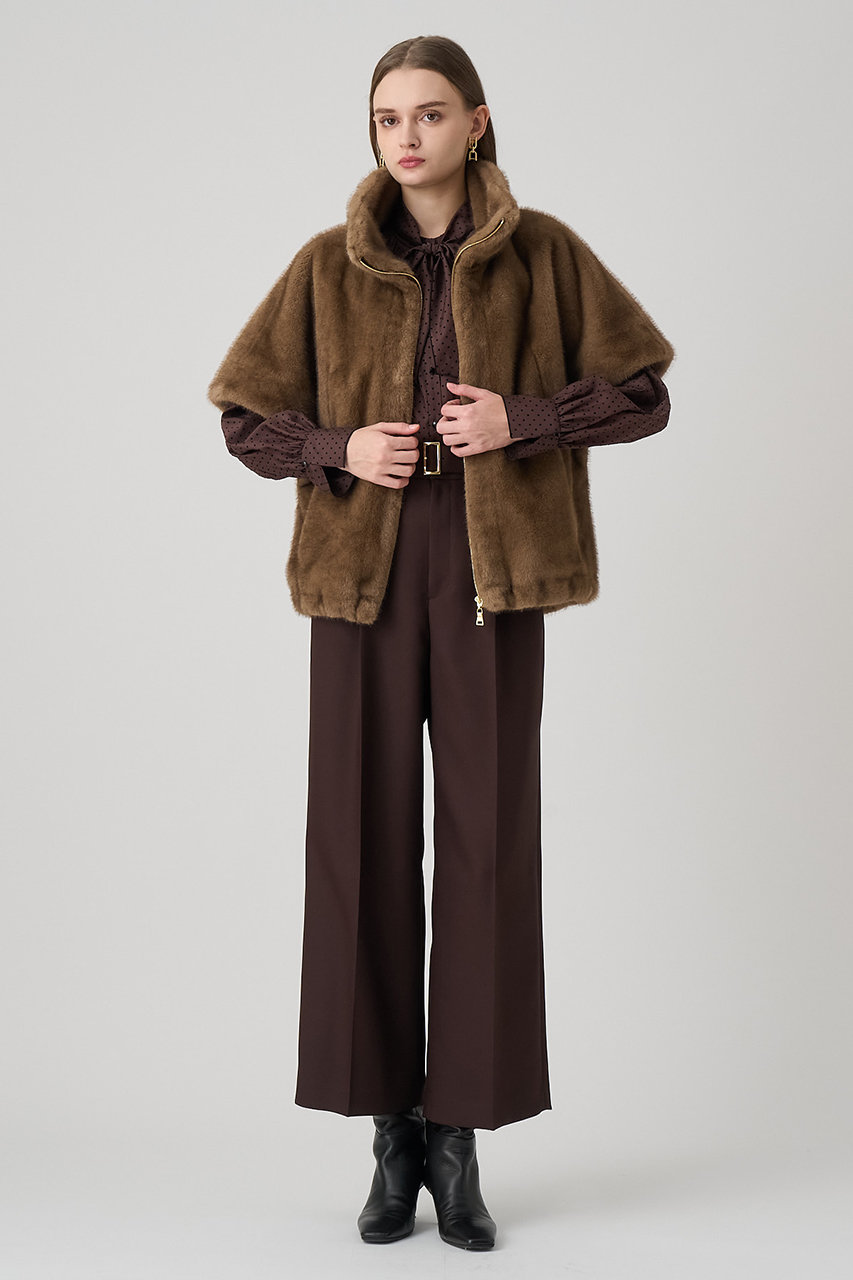 ANAYI(アナイ)｜フェイクミンクファージレ/モカ の通販｜ELLESHOP
