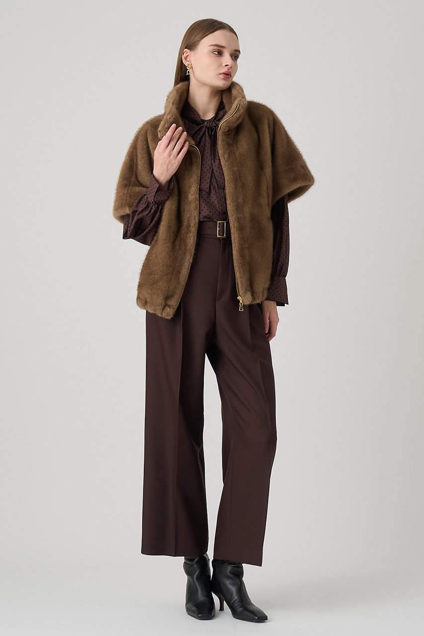 ANAYI(アナイ)｜フェイクミンクファージレ/モカ の通販｜ELLESHOP