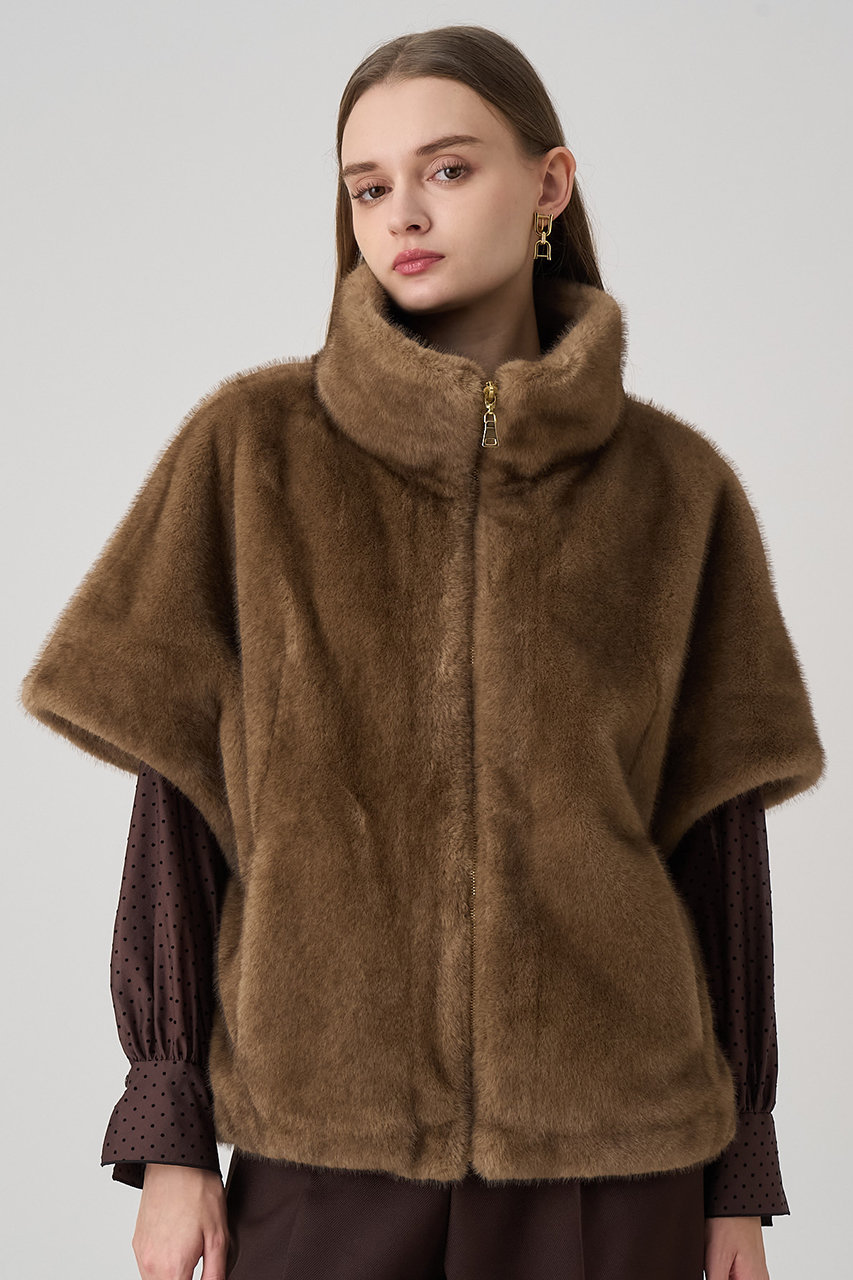 ANAYI(アナイ)｜フェイクミンクファージレ/モカ の通販｜ELLESHOP