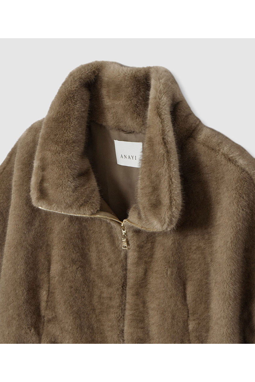ANAYI(アナイ)｜フェイクミンクファージレ/モカ の通販｜ELLESHOP