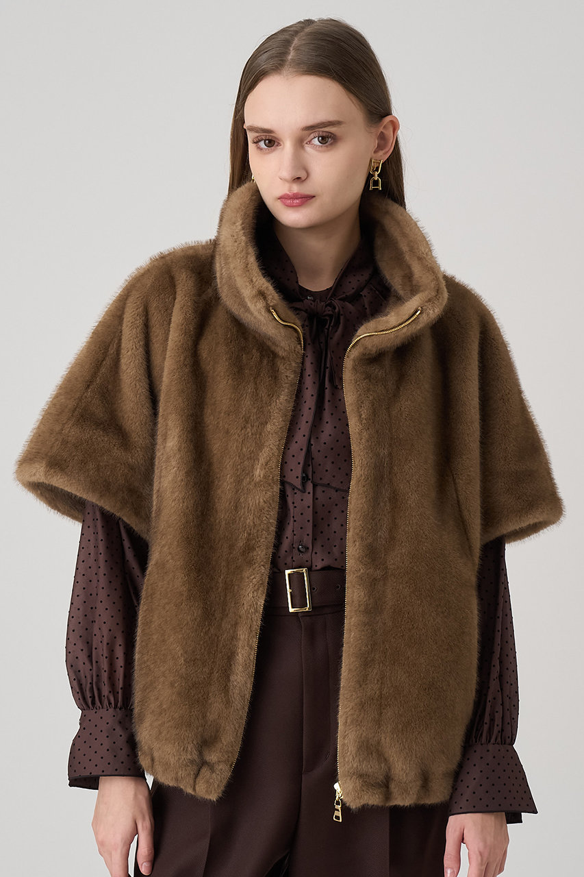 ANAYI(アナイ)｜フェイクミンクファージレ/モカ の通販｜ELLESHOP