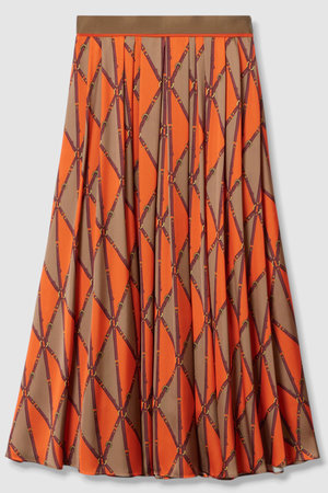 アナイ/ANAYIのベルトプリントランダムタック スカート(110700/110703)