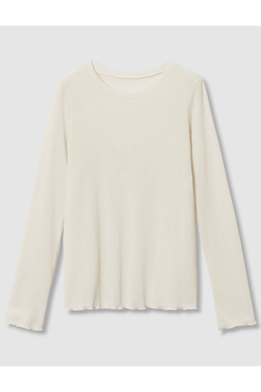 ANAYI ラメドライテレコクルー プルオーバー (アイボリー, 38) アナイ ELLE SHOP ANAYI ラメドライテレコクルー プルオーバー (アイボリー, 38) アナイ ELLE SHOP