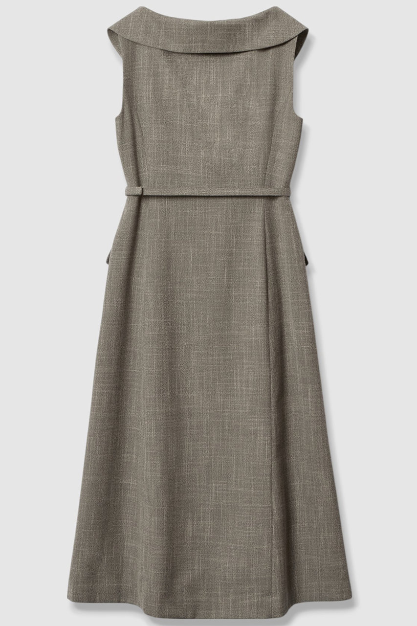 ANAYI(アナイ)｜ポリツイルオフショルワンピース/ベージュ の通販