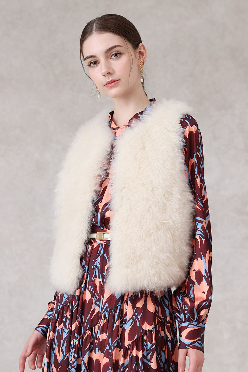 ANAYI ラビットファー ジレ ANAYI（アナイ）の「カシミヤファーニット