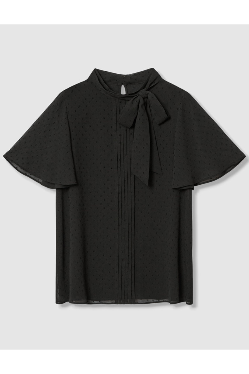 アナイ/ANAYIのカットドット楊柳ボウタイ ブラウス(ブラック/10252713480-95-380)