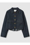 デニムライクステンカラー ジャケット アナイ/ANAYI ネイビー