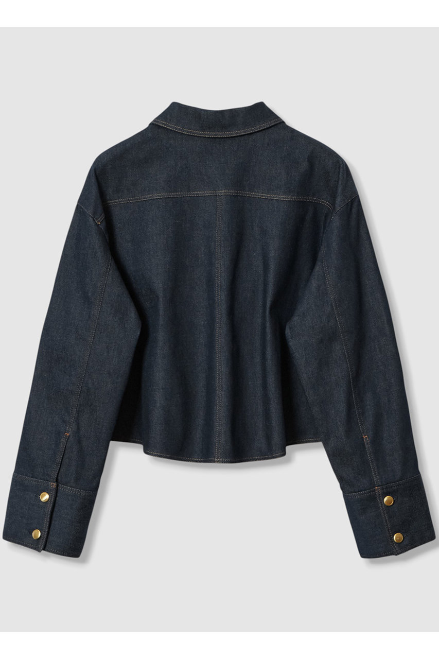 ANAYI(アナイ)｜デニムライクステンカラー ジャケット/ネイビー の通販