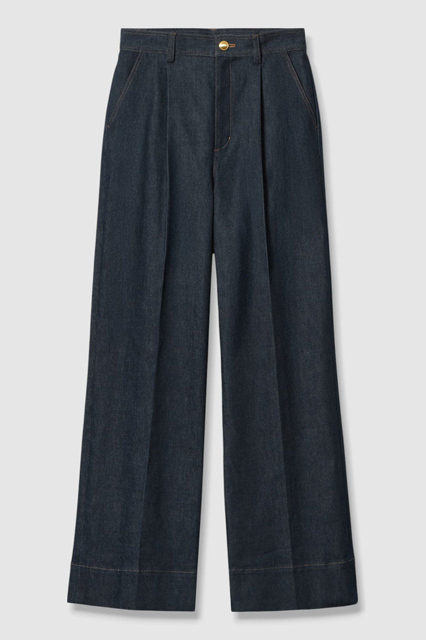 デニムライクタックパンツ