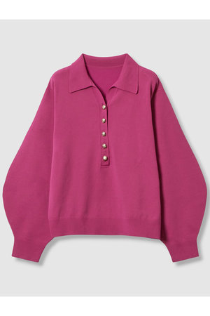 アナイ/ANAYIのプレーティングポロプルオーバー(110300/110301)