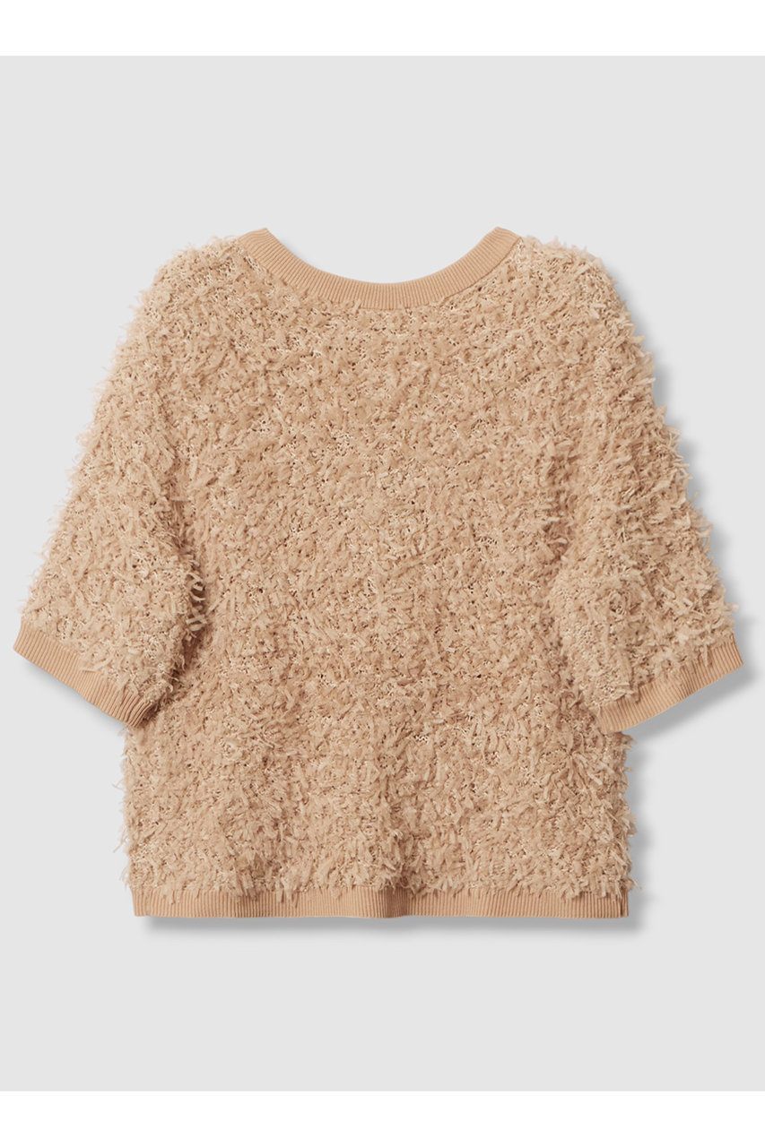 ANAYI チュールツイードプルオーバー (ベージュ, 38) アナイ ELLE SHOP ANAYI チュールツイードプルオーバー (ベージュ, 38) アナイ ELLE SHOP