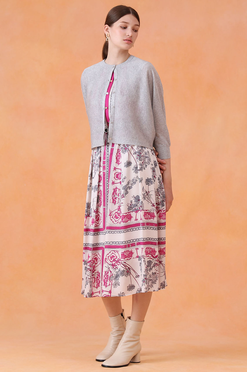 スカーフプリントタック スカート スカーフプリントタック スカート|ANAYI OFFICIAL ONLINE STORE