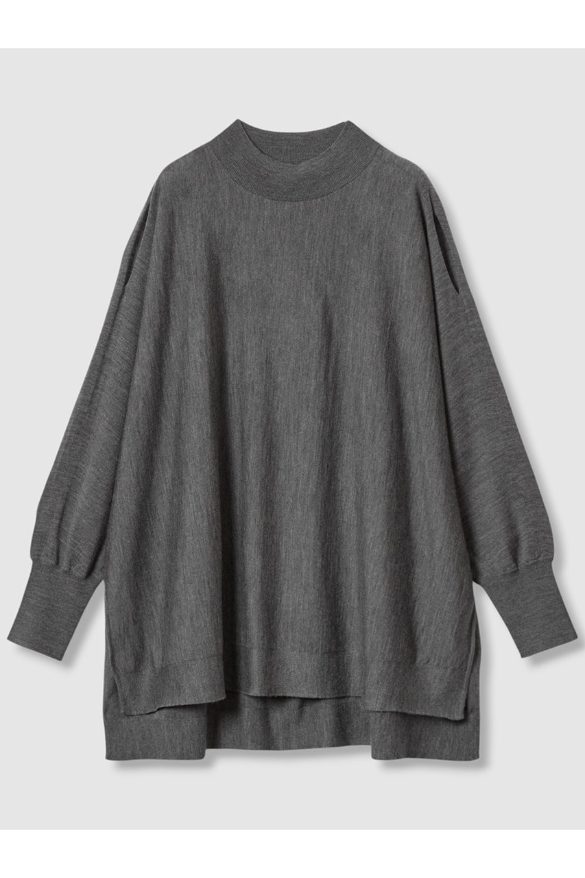 アナイ/ANAYIのメリノウールオーバーサイズ プルオーバー(チャコールグレー/10252816680-95-380)