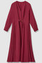 ウールジョーゼットフロントタック ワンピース アナイ/ANAYI レッド