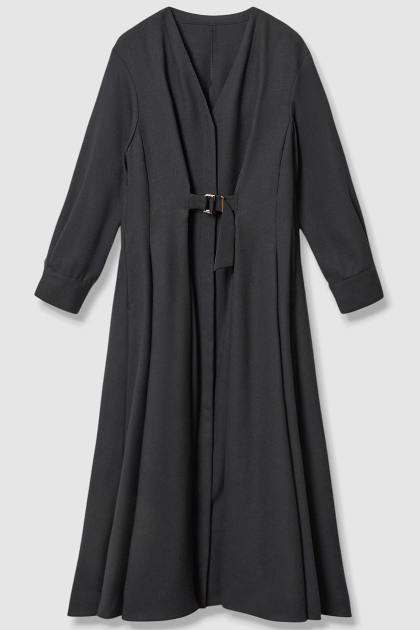 ANAYI ウールジョーゼットフロントタック ワンピース (ネイビー, 36) アナイ ELLE SHOP ANAYI ウールジョーゼットフロントタック ワンピース (ネイビー, 36) アナイ ELLE SHOP