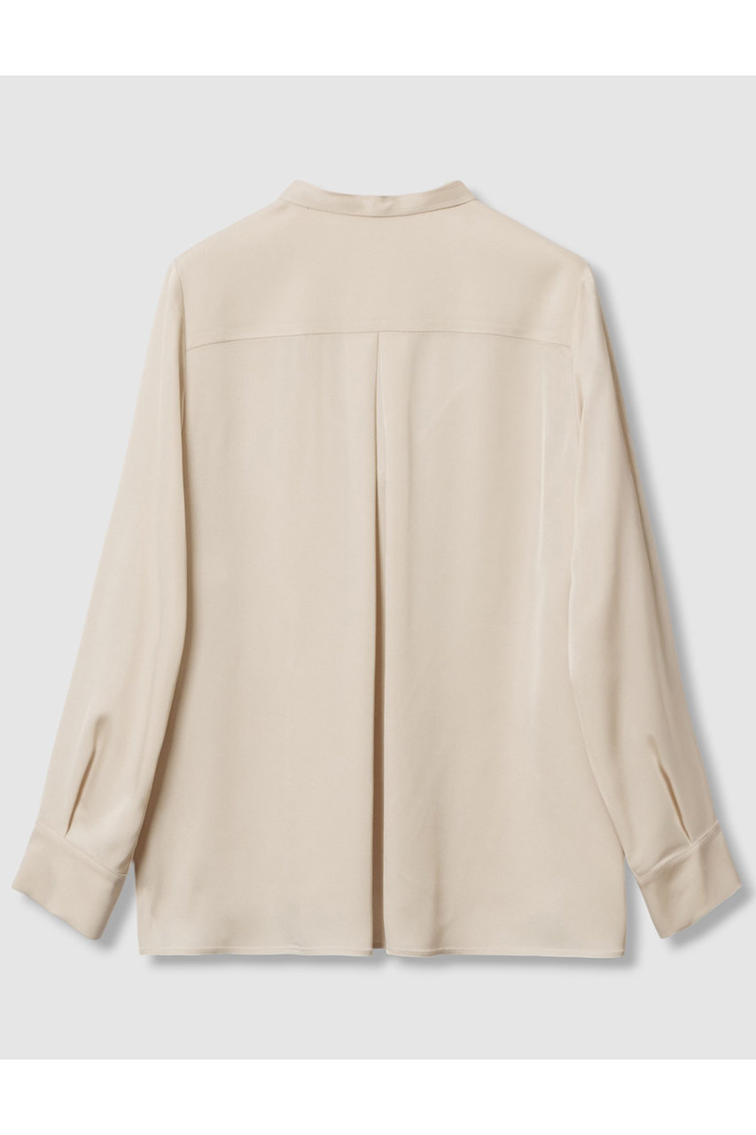 ANAYI(アナイ)｜ストレッチサテンタイ付き ブラウス/ベージュ の通販