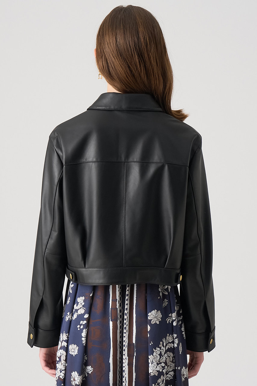 ANAYI(アナイ)｜ラムレザーステンカラー ジャケット/ブラック の通販