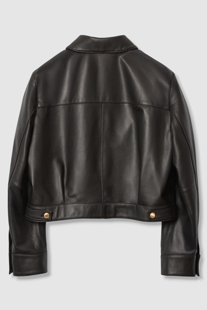 ANAYI(アナイ)｜ラムレザーステンカラー ジャケット/ブラック の通販