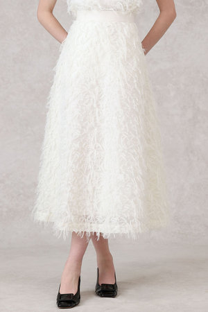 アナイ/ANAYIのフェザーカットジャガードフレア スカート(110700/110703)