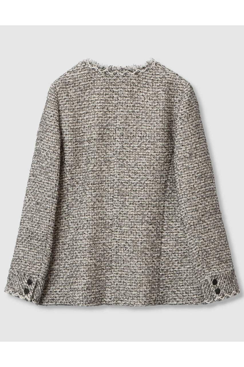 ANAYI(アナイ)｜ラメファンシーツイード4ポケット ジャケット/ホワイト