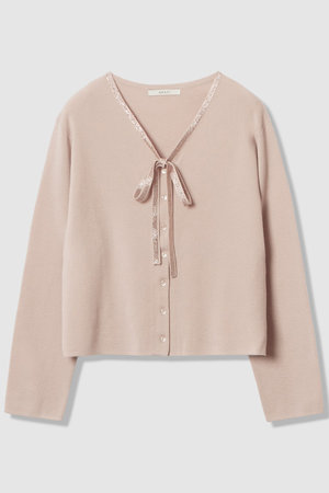 アナイ/ANAYIのステップビジューVネックカーディガン(110300/110303)