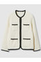 ウールブークレポケットロング カーディガン アナイ/ANAYI オフホワイト