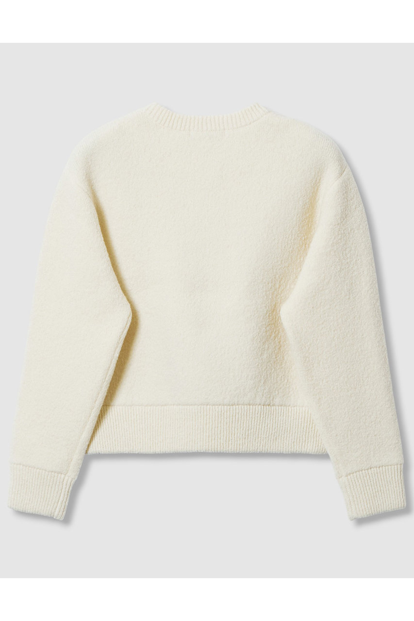 ANAYI(アナイ)｜ウールブークレブルゾン カーディガン/オフホワイト の