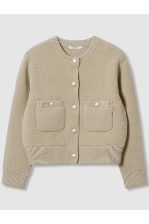 アナイ/ANAYIのウールブークレブルゾン カーディガン(110300/110303)