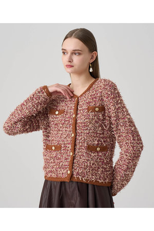 アナイ/ANAYIのメランジュツイード カーディガン(110300/110303)