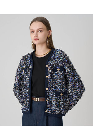 アナイ/ANAYIのメランジュツイード カーディガン(110300/110303)